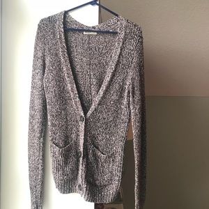 Hollister sweater cardigan open front buttons